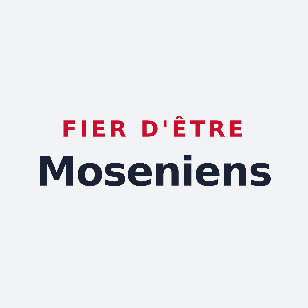 Poster « Fier d'être Moseniens » — design pour Moisenay