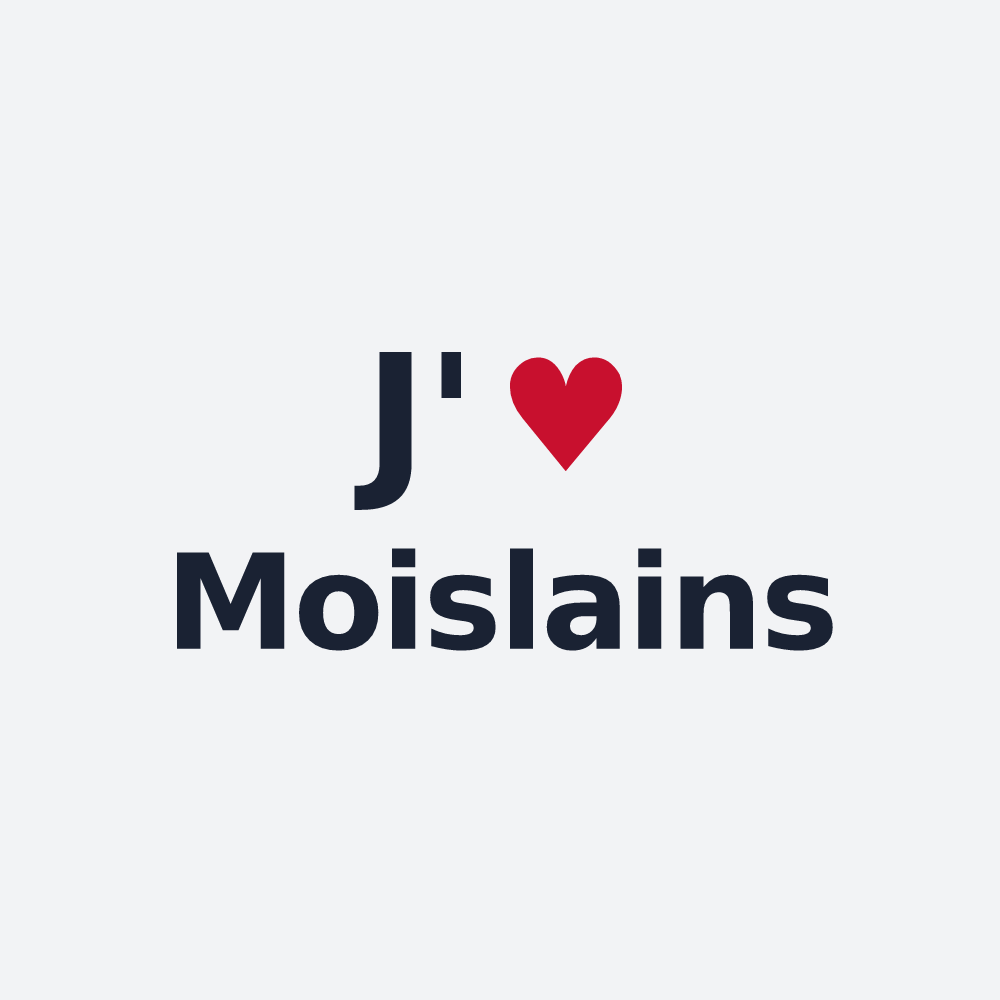 Poster personnalisé Moislains — design J'aime Moislains