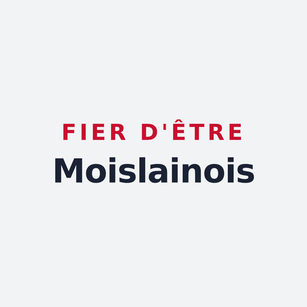 Poster « Fier d'être Moislainois » — design pour Moislains