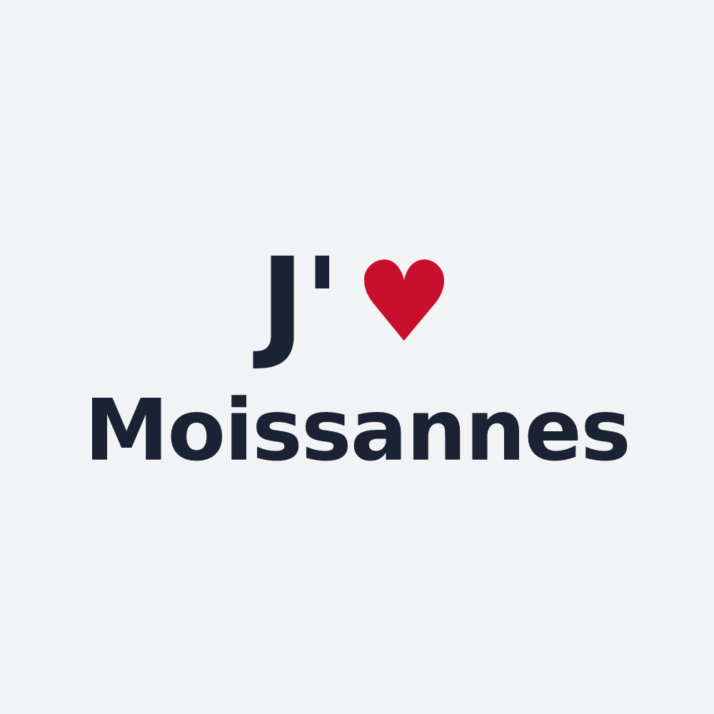 Poster personnalisé Moissannes — design J'aime Moissannes