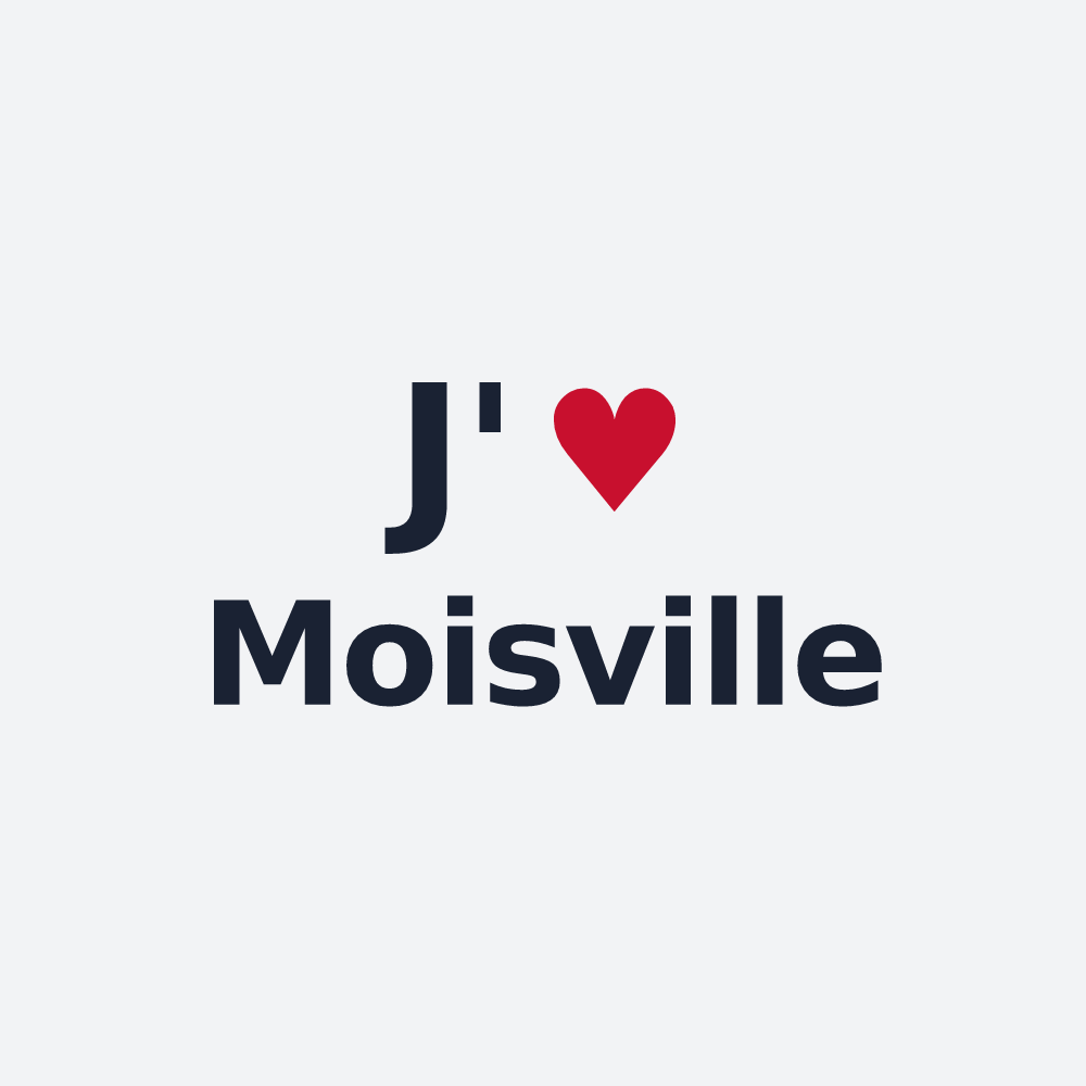 Poster personnalisé Moisville — design J'aime Moisville