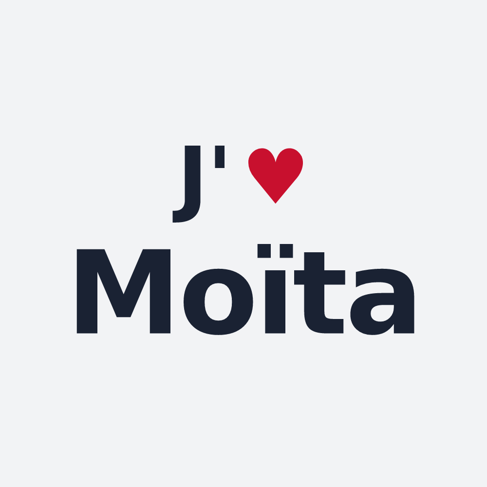 Poster personnalisé Moïta — design J'aime Moïta