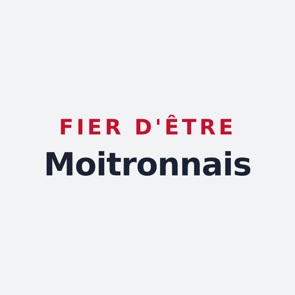 Poster « Fier d'être Moitronnais » — design pour Moitron-sur-Sarthe