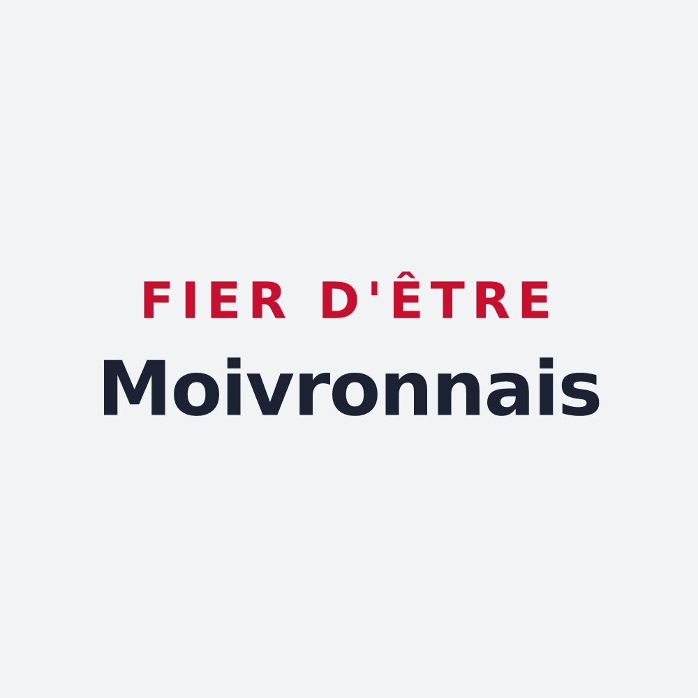 Poster « Fier d'être Moivronnais » — design pour Moivrons