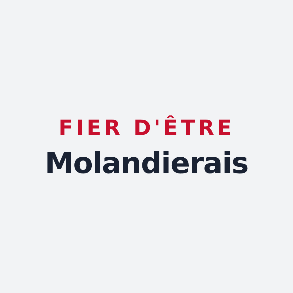 Poster « Fier d'être Molandierais » — design pour Molandier