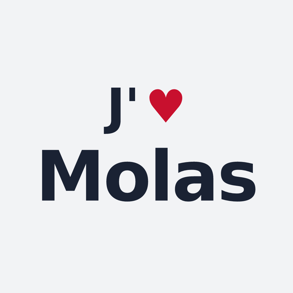 Poster personnalisé Molas — design J'aime Molas