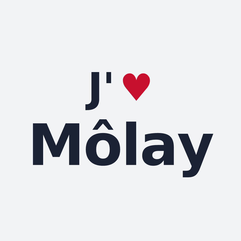 Poster personnalisé Môlay — design J'aime Môlay