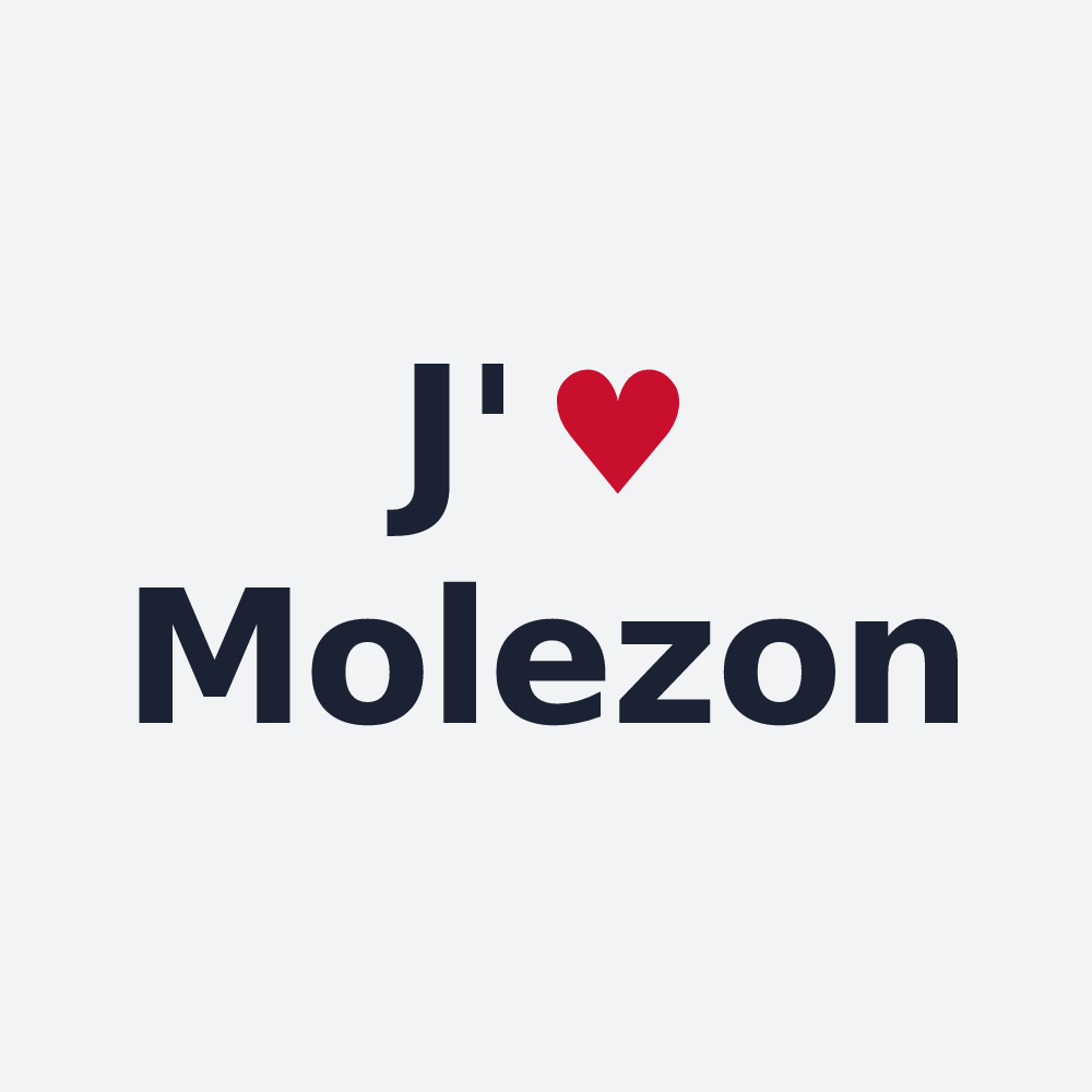 Poster personnalisé Molezon — design J'aime Molezon