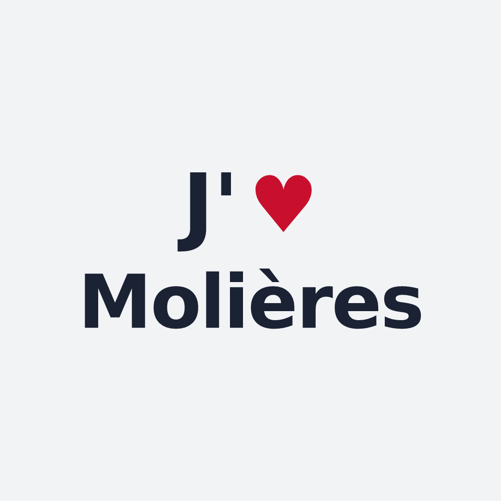 Poster personnalisé Molières — design J'aime Molières