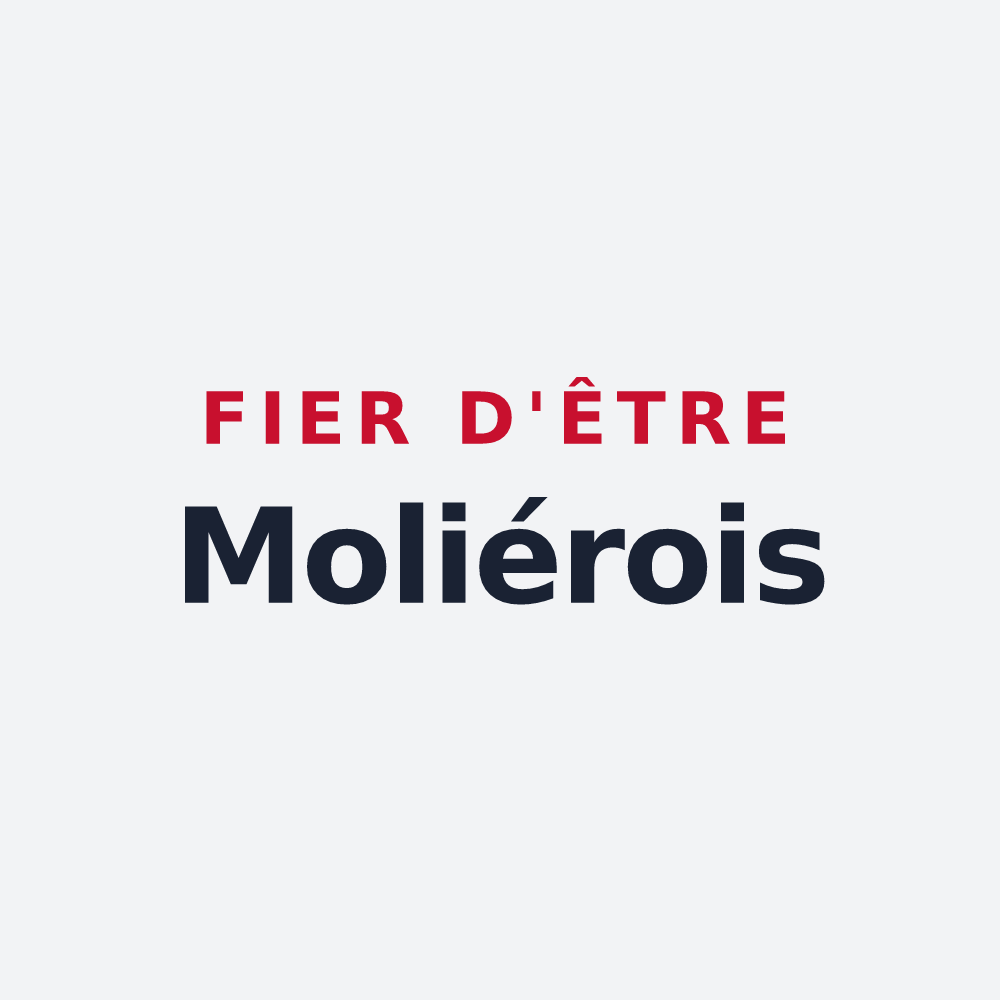 Poster « Fier d'être Moliérois » — design pour Molières