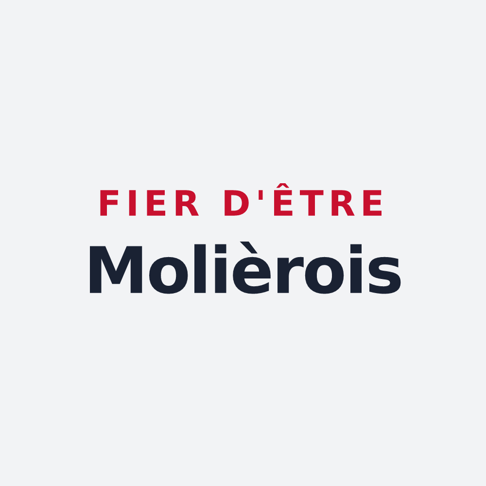 Poster « Fier d'être Molièrois » — design pour Molières-sur-Cèze