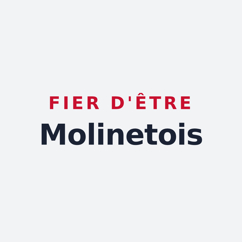 Poster « Fier d'être Molinetois » — design pour Molinet