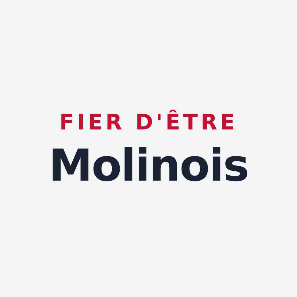 Poster « Fier d'être Molinois » — design pour Molins-sur-Aube