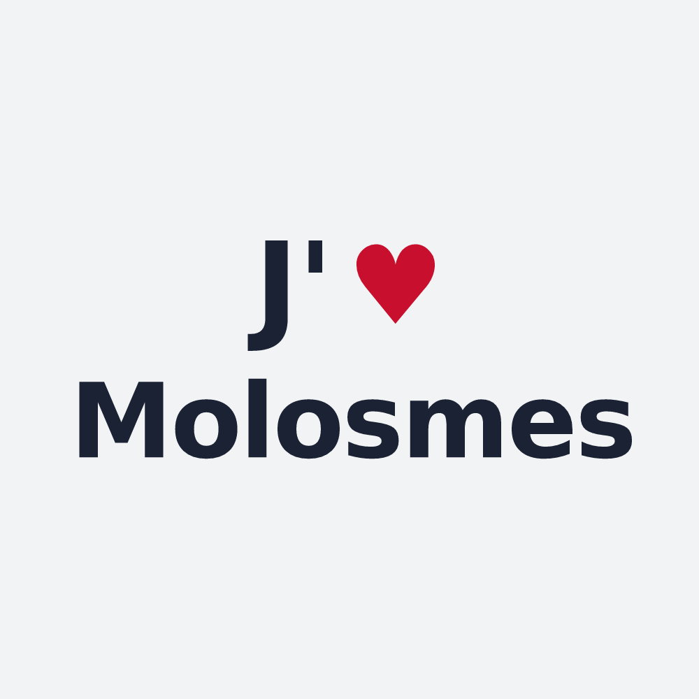 Poster personnalisé Molosmes — design J'aime Molosmes