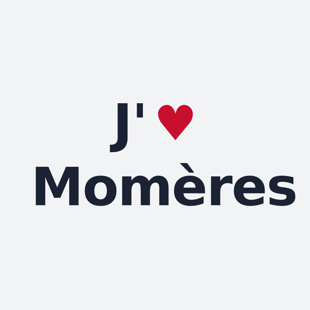 Poster personnalisé Momères — design J'aime Momères