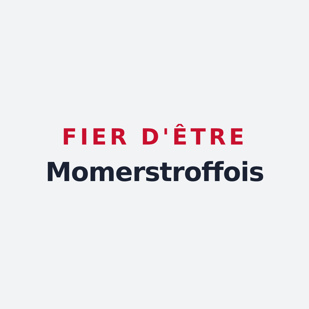 Poster « Fier d'être Momerstroffois » — design pour Momerstroff