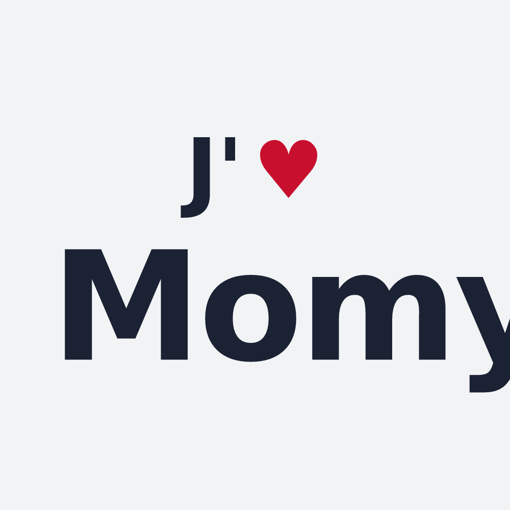 Poster personnalisé Momy — design J'aime Momy