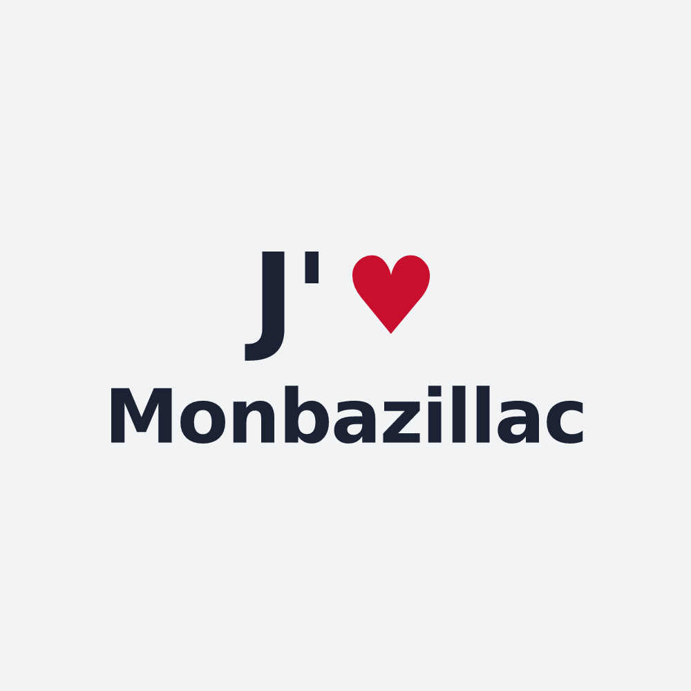 Poster personnalisé Monbazillac — design J'aime Monbazillac