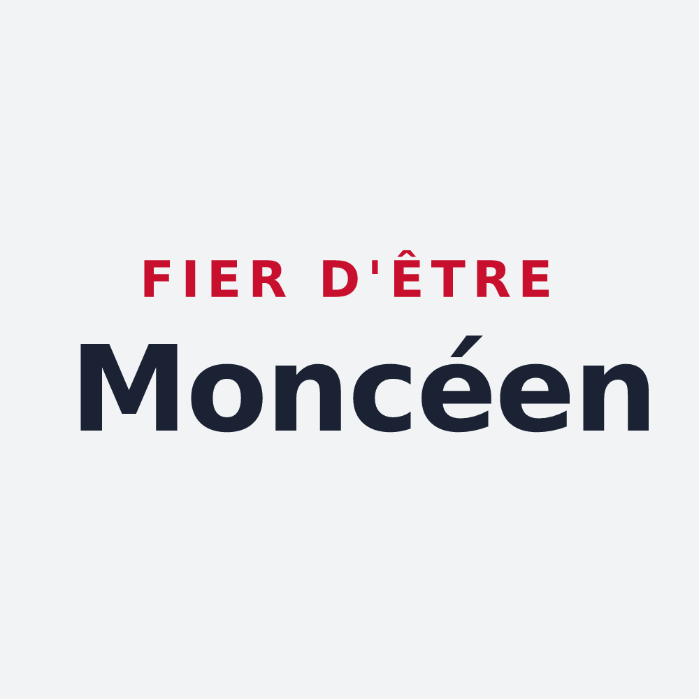 Poster « Fier d'être Moncéen » — design pour Moncé-en-Belin