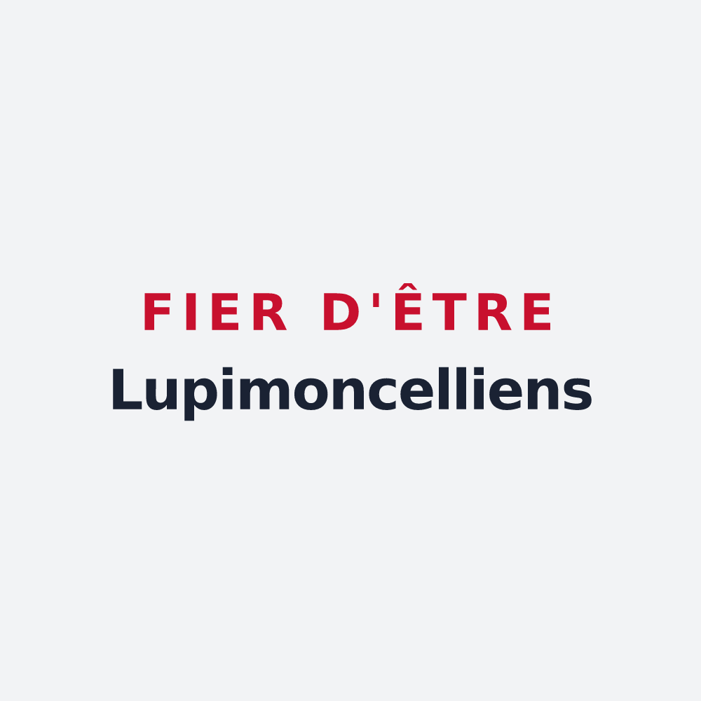 Poster « Fier d'être Lupimoncelliens » — design pour Monceau-lès-Leups