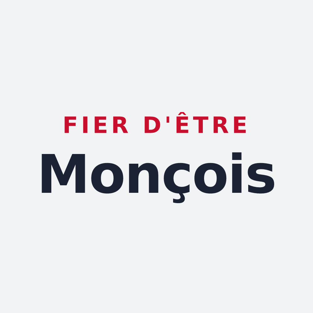 Poster « Fier d'être Monçois » — design pour Monceaux-en-Bessin