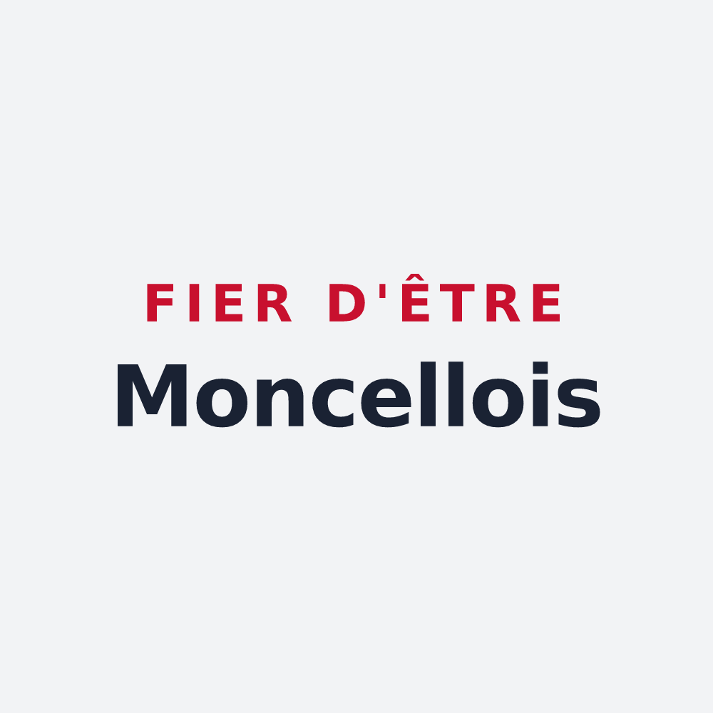 Poster « Fier d'être Moncellois » — design pour Moncel-sur-Seille