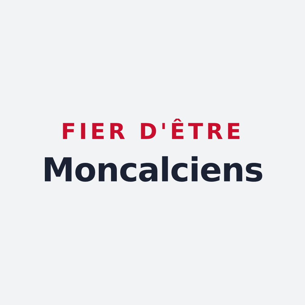 Poster « Fier d'être Moncalciens » — design pour Monchaux-sur-Écaillon