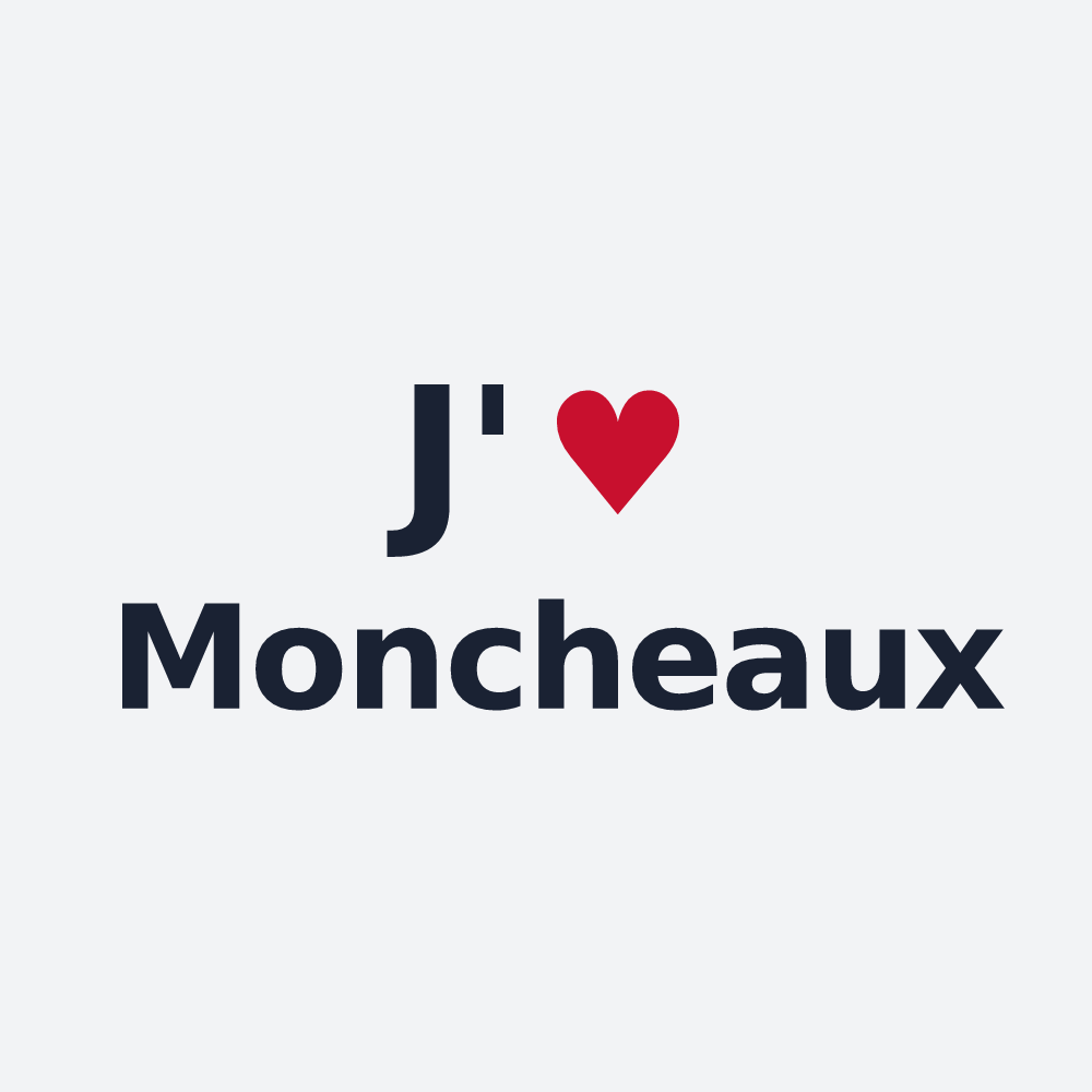 Poster personnalisé Moncheaux — design J'aime Moncheaux