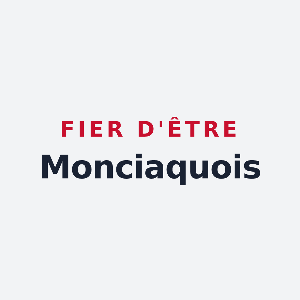 Poster « Fier d'être Monciaquois » — design pour Monchy-au-Bois