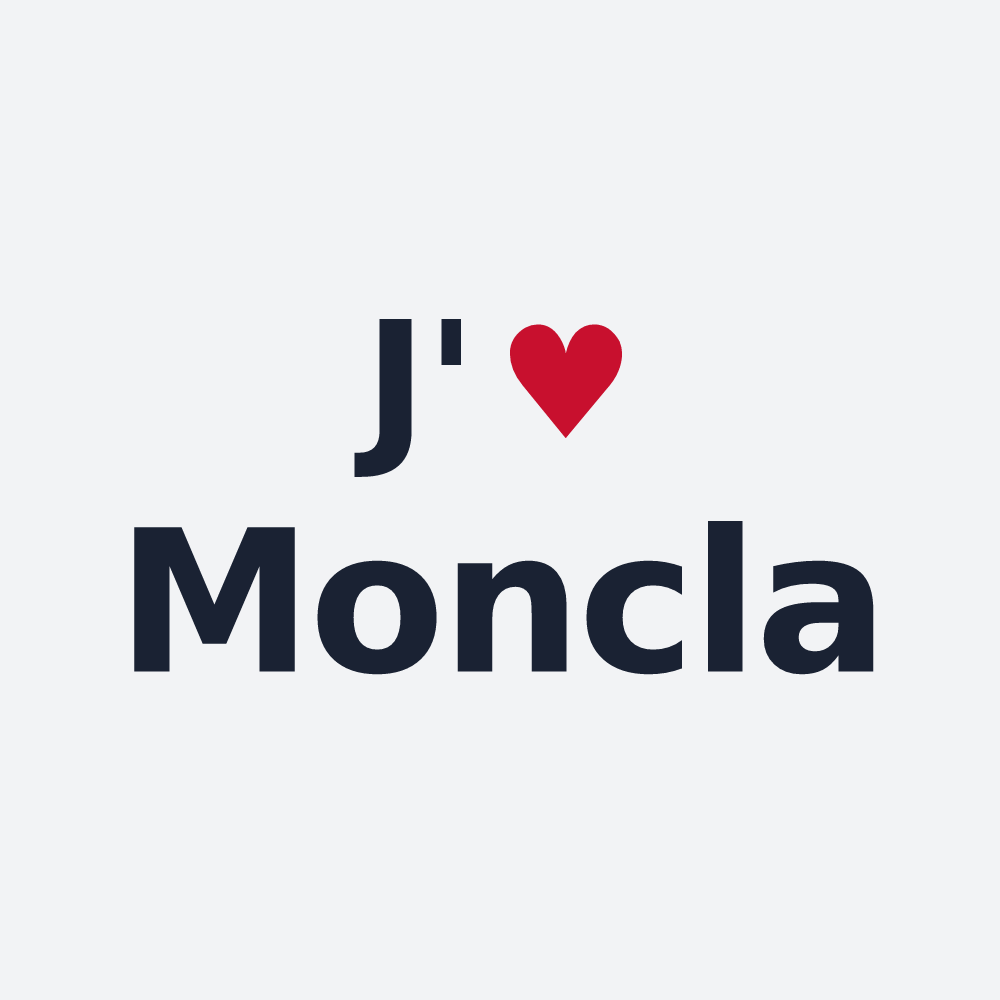 Poster personnalisé Moncla — design J'aime Moncla