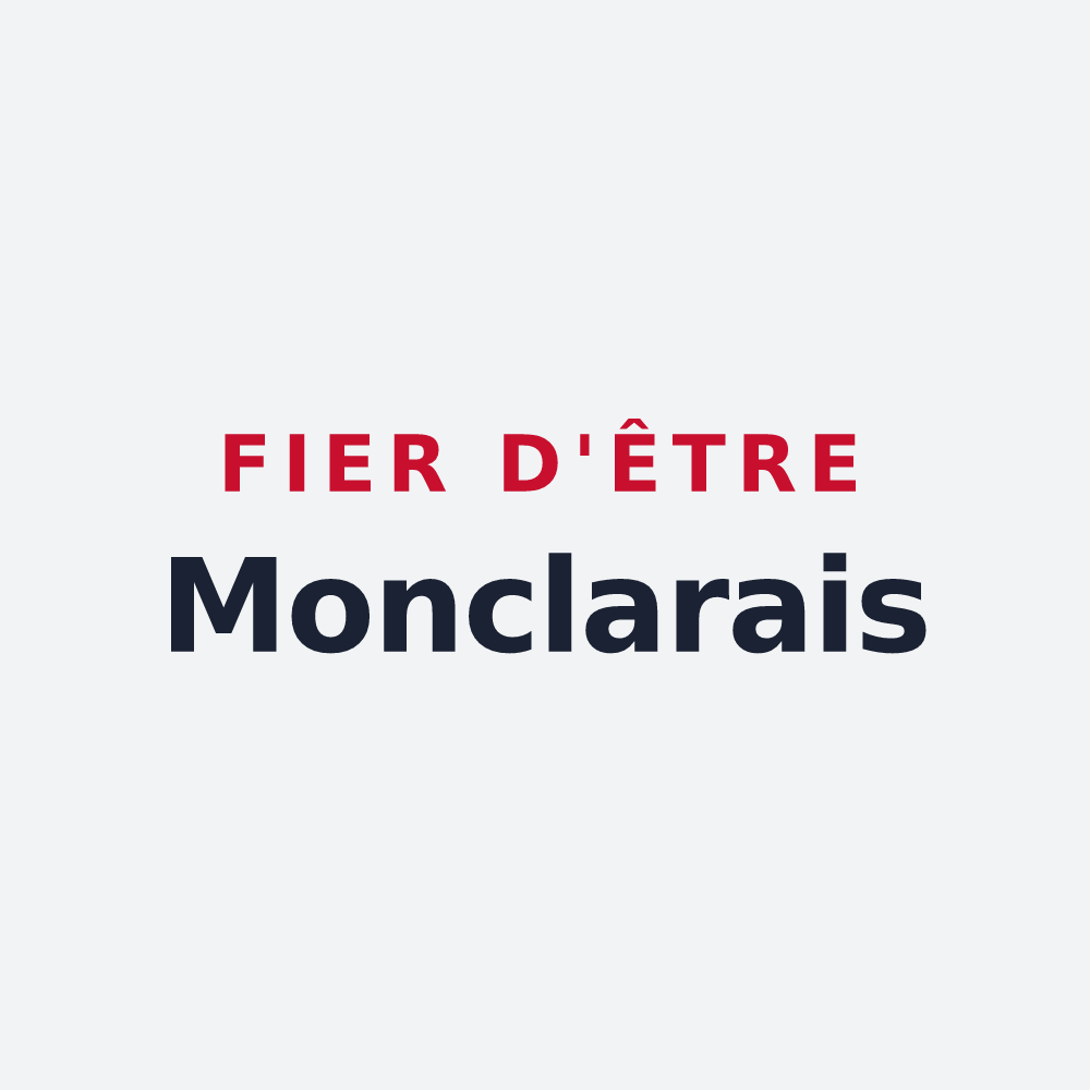 Poster « Fier d'être Monclarais » — design pour Monclar-de-Quercy
