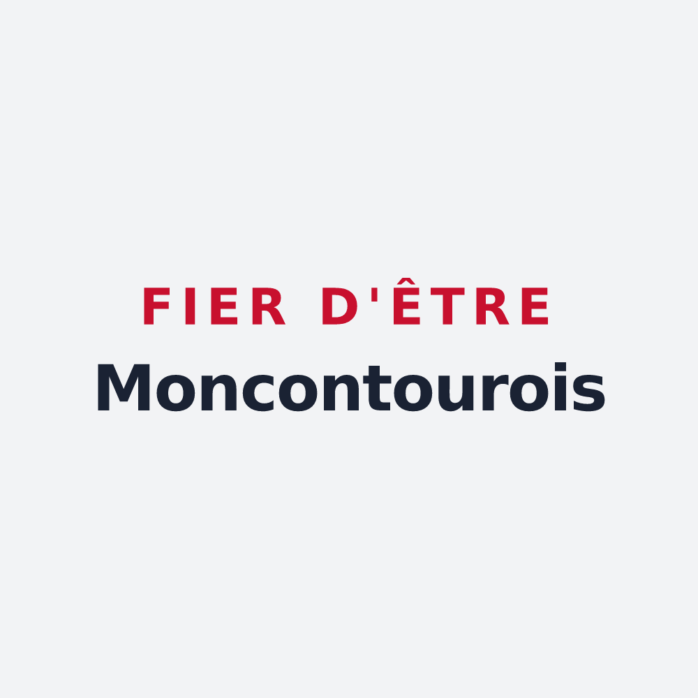 Poster « Fier d'être Moncontourois » — design pour Moncontour