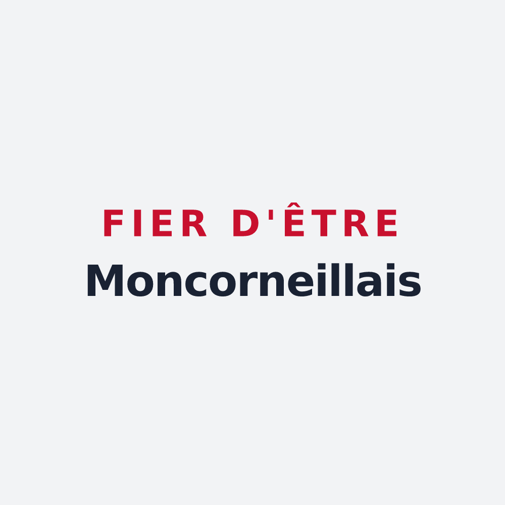 Poster « Fier d'être Moncorneillais » — design pour Moncorneil-Grazan