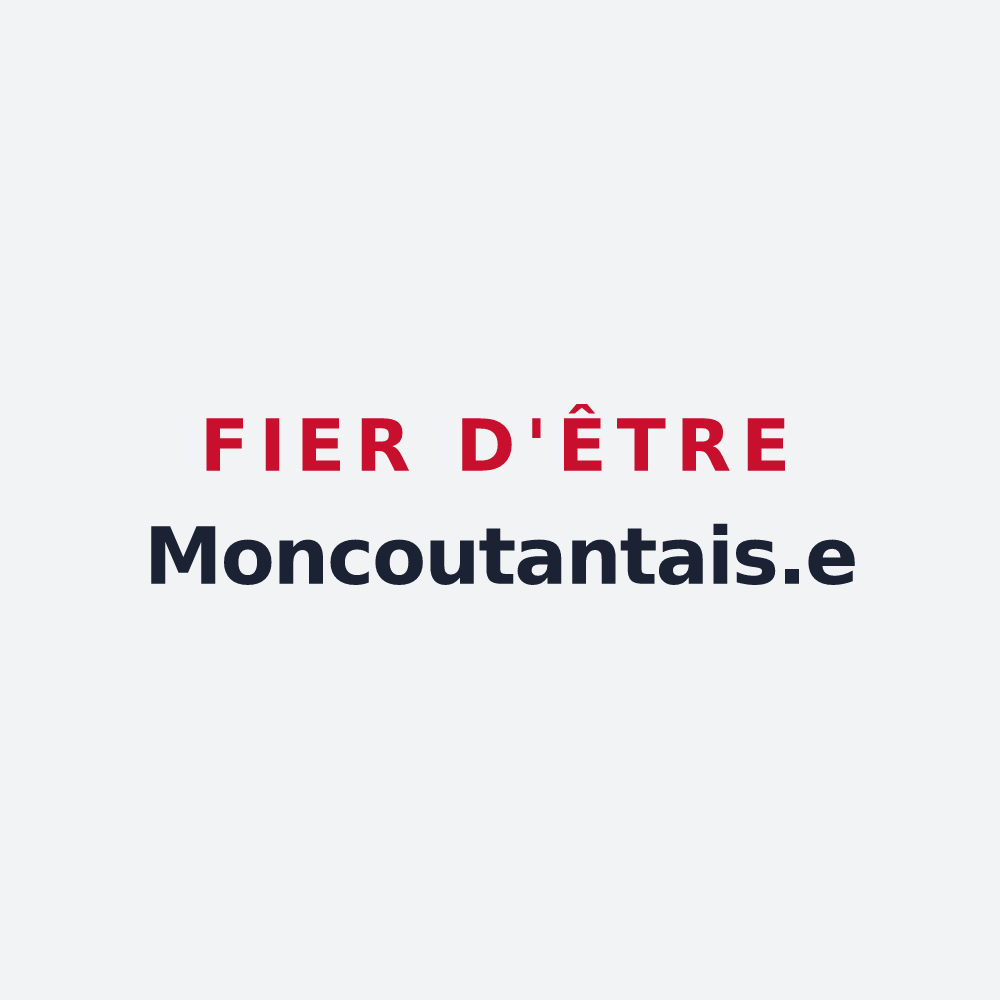 Poster « Fier d'être Moncoutantais.e » — design pour Moncoutant-sur-Sèvre