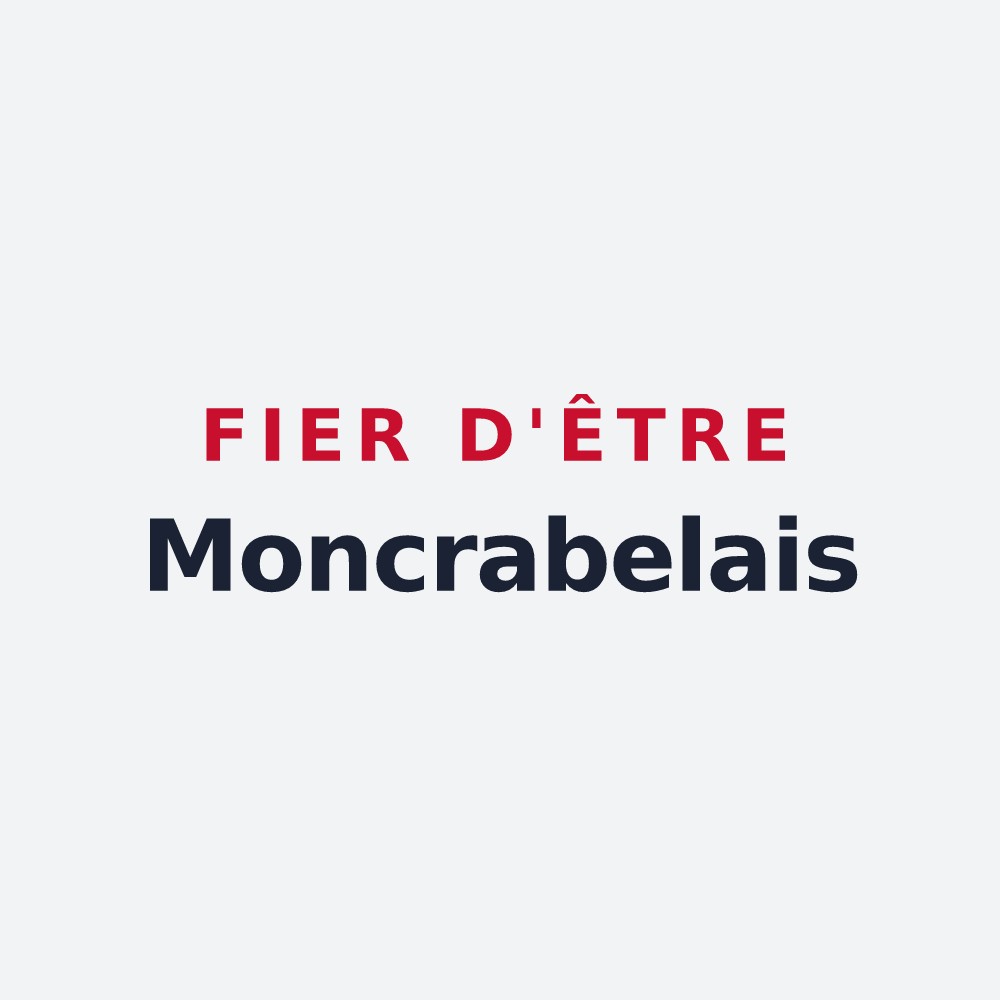 Poster « Fier d'être Moncrabelais » — design pour Moncrabeau