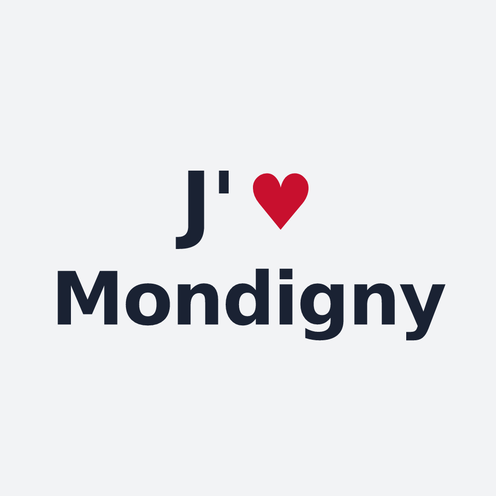 Poster personnalisé Mondigny — design J'aime Mondigny
