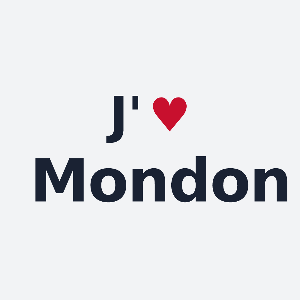 Poster personnalisé Mondon — design J'aime Mondon