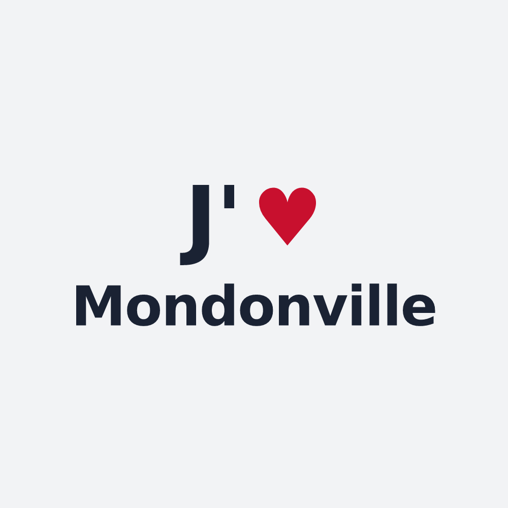 Poster personnalisé Mondonville — design J'aime Mondonville