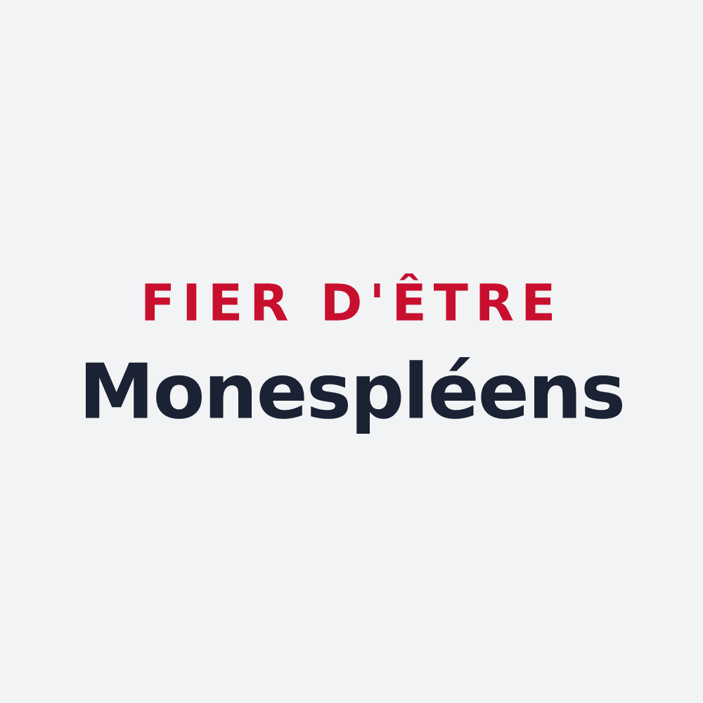 Poster « Fier d'être Monespléens » — design pour Monesple