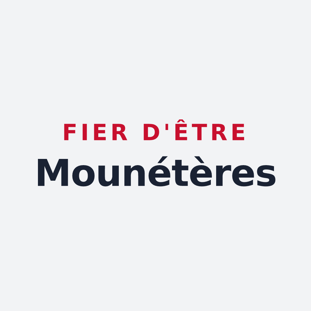 Poster « Fier d'être Mounétères » — design pour Monestier