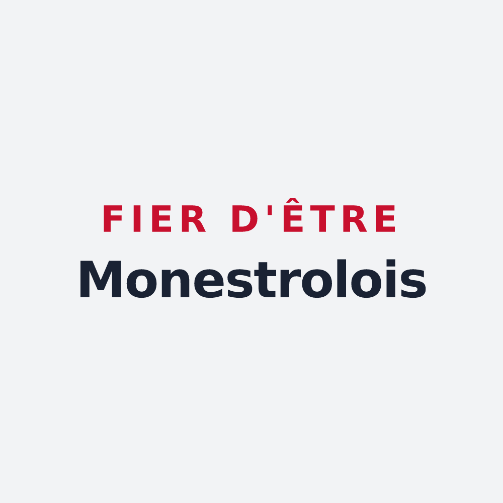 Poster « Fier d'être Monestrolois » — design pour Monestrol