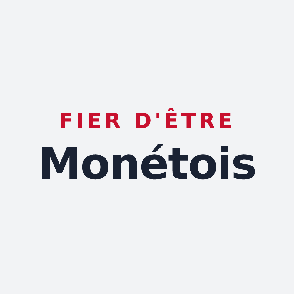 Poster « Fier d'être Monétois » — design pour Monétay-sur-Allier
