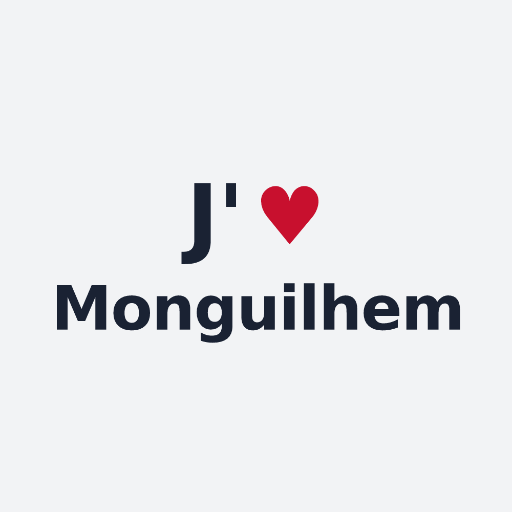 Poster personnalisé Monguilhem — design J'aime Monguilhem