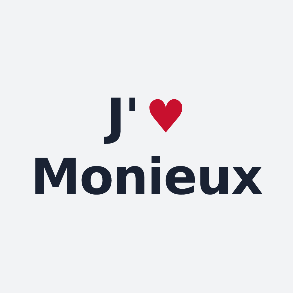 Poster personnalisé Monieux — design J'aime Monieux