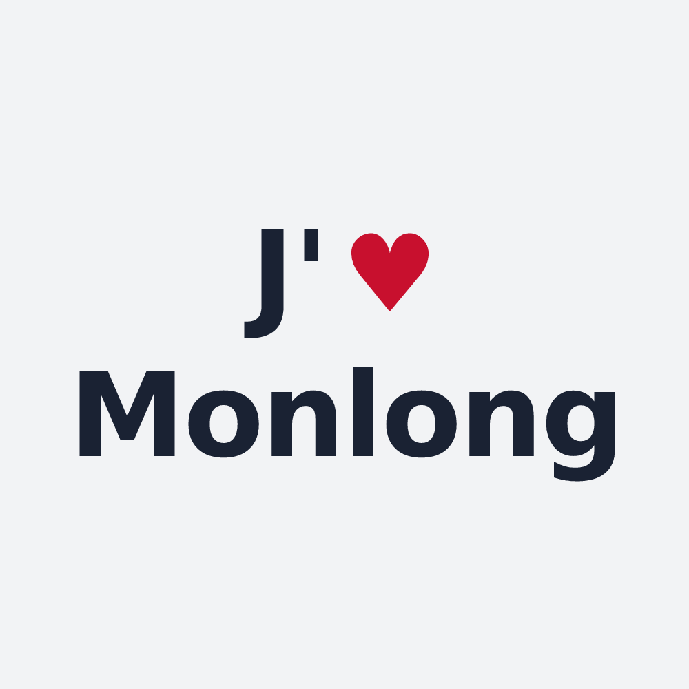 Poster personnalisé Monlong — design J'aime Monlong