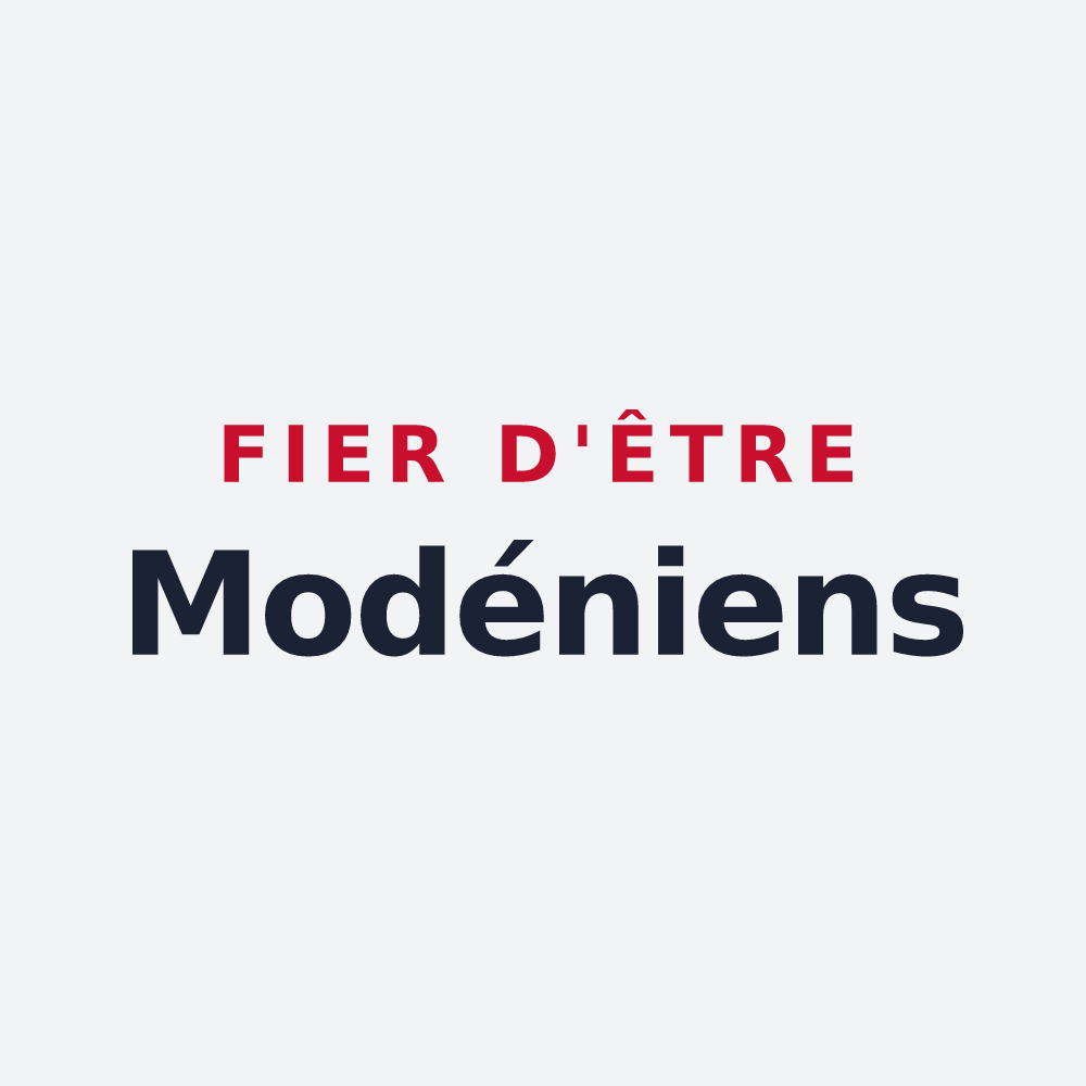 Poster « Fier d'être Modéniens » — design pour Monnaie