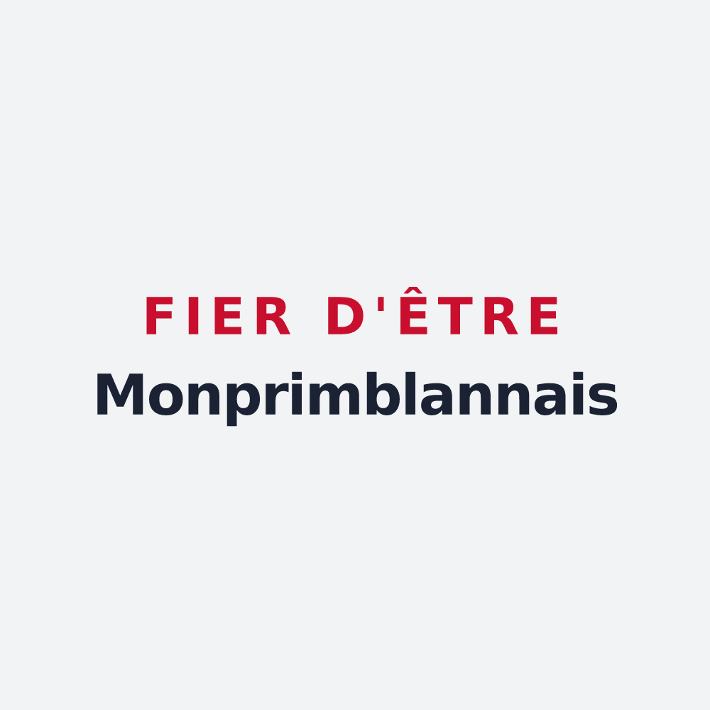 Poster « Fier d'être Monprimblannais » — design pour Monprimblanc