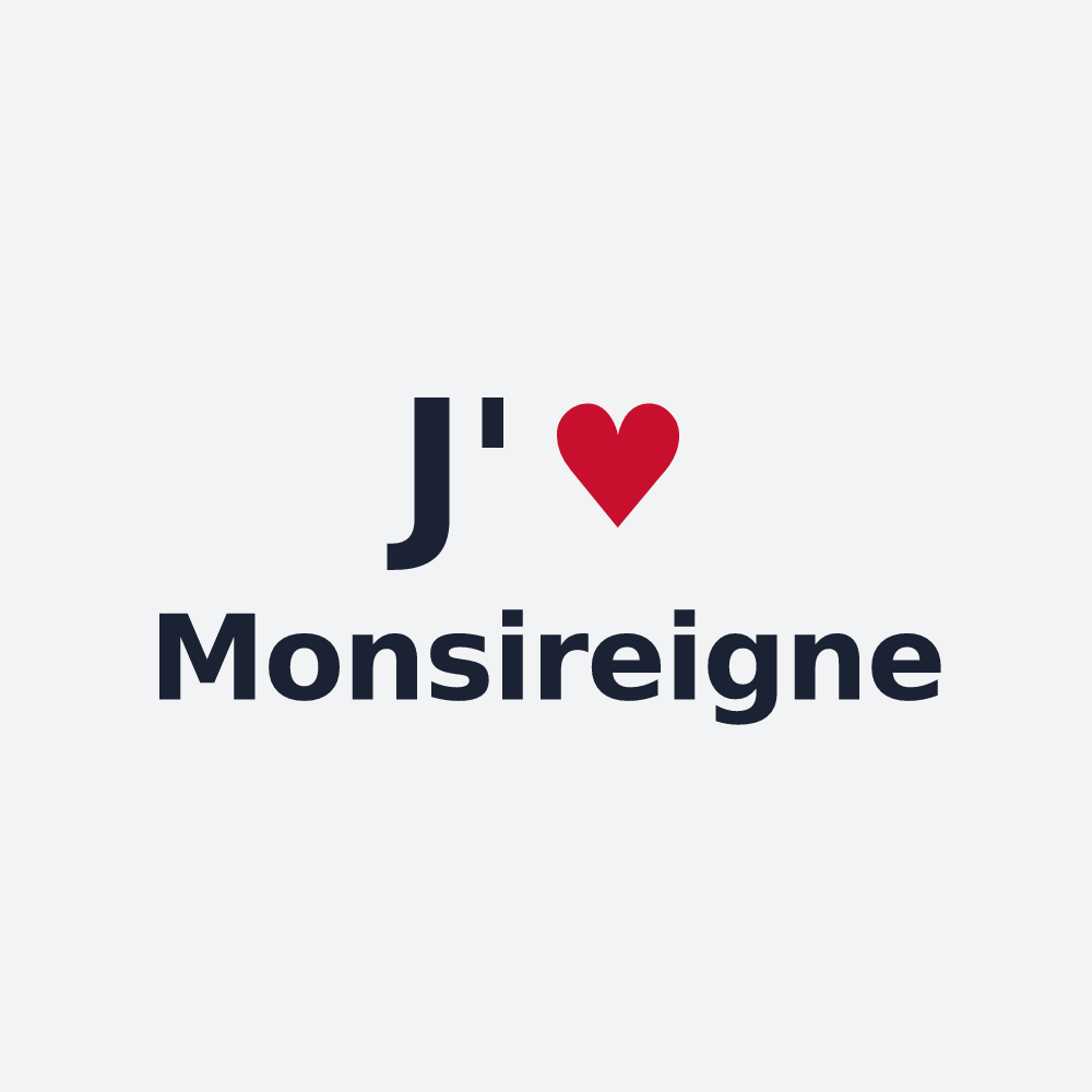 Poster personnalisé Monsireigne — design J'aime Monsireigne