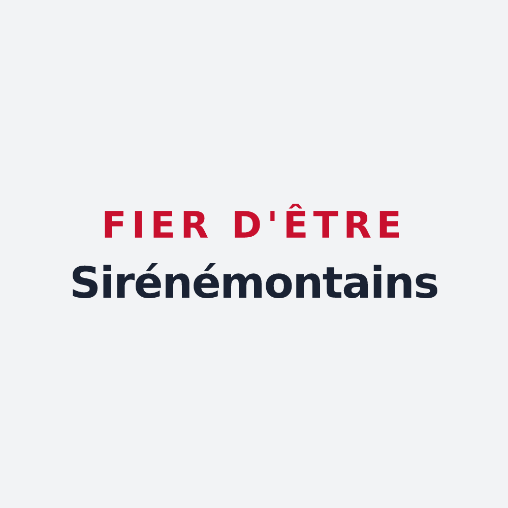 Poster « Fier d'être Sirénémontains » — design pour Monsireigne