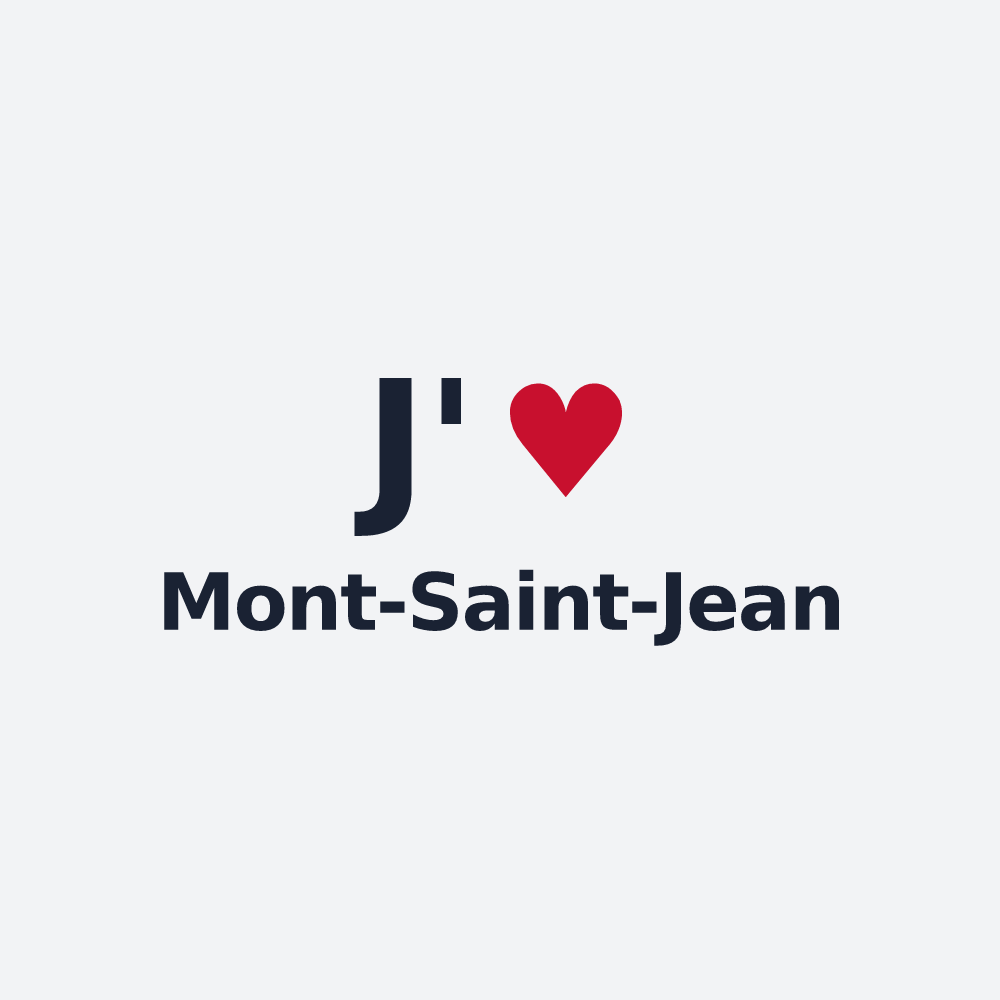 Poster personnalisé Mont-Saint-Jean — design J'aime Mont-Saint-Jean